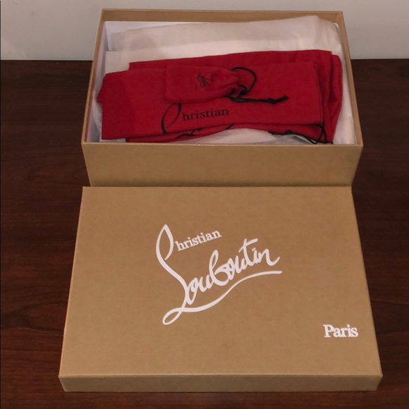 Christian Louboutin Follies Lace 85 Rete- Gold - Picture 6 of 8